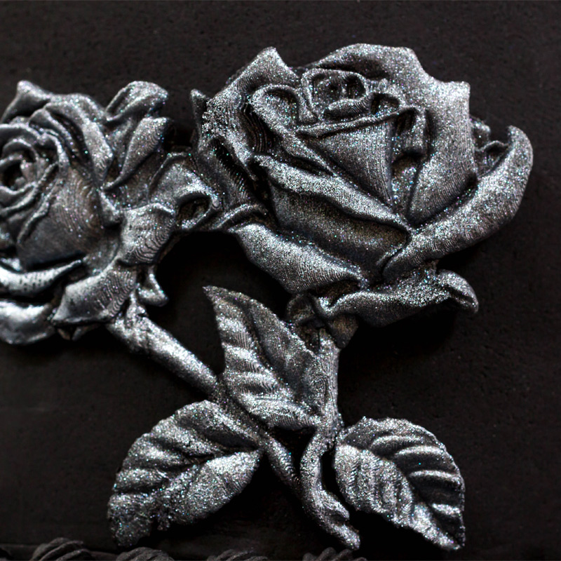 Black-and-Silver-Bas-Relief-Cake-Step-5_Rose-Stems