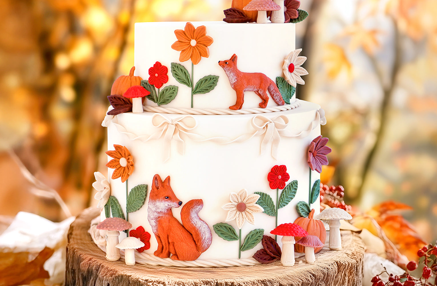 Enchanting Woodland Themed Moulds for Seasonal Cake Decorating