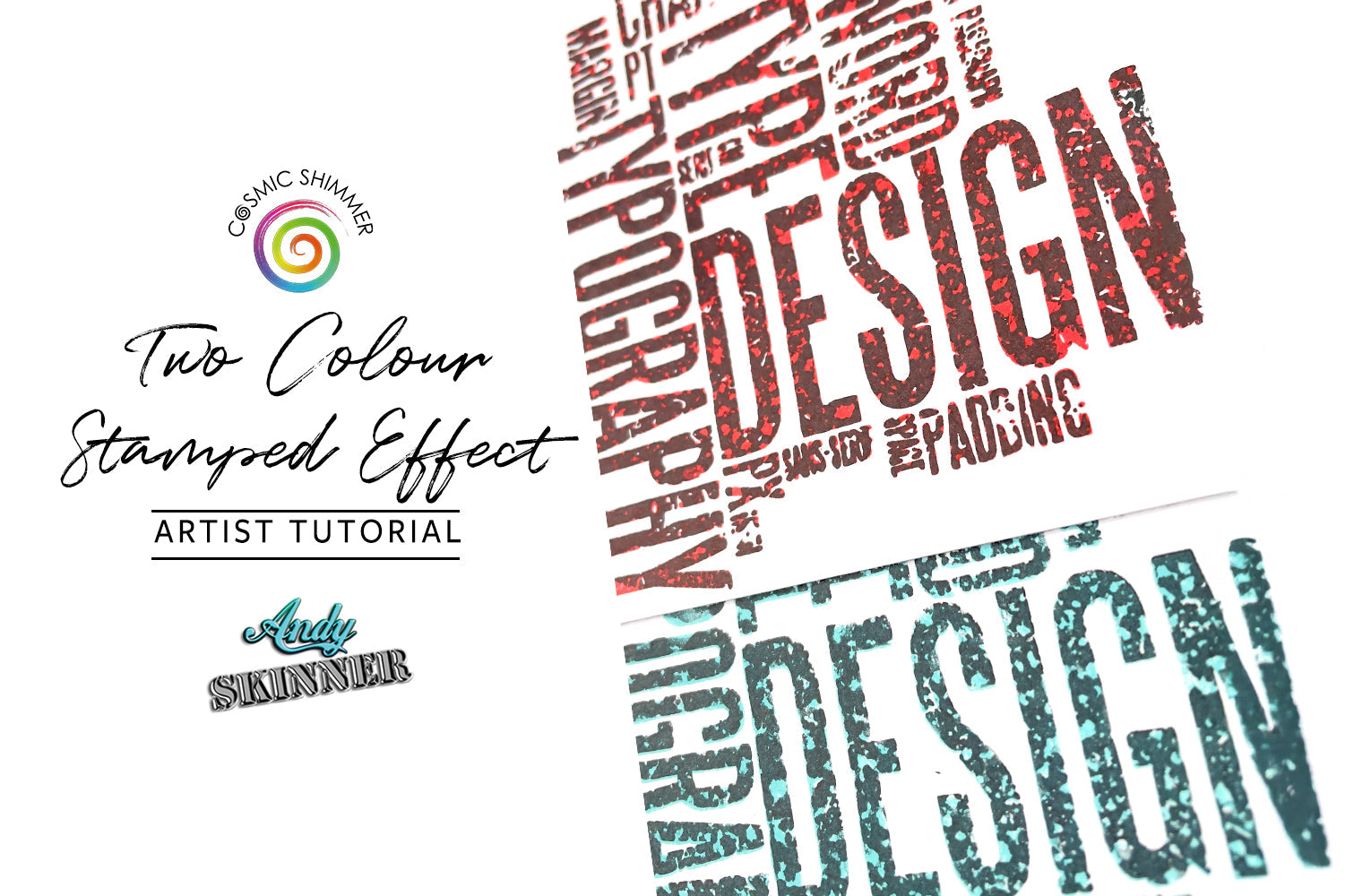 Two Colour Stamped Effect with Andy Skinner