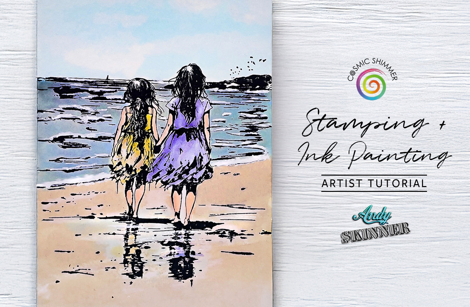 Stamping & Ink Painting: Andy Skinner's Our Favourite Place Stamp Tutorial