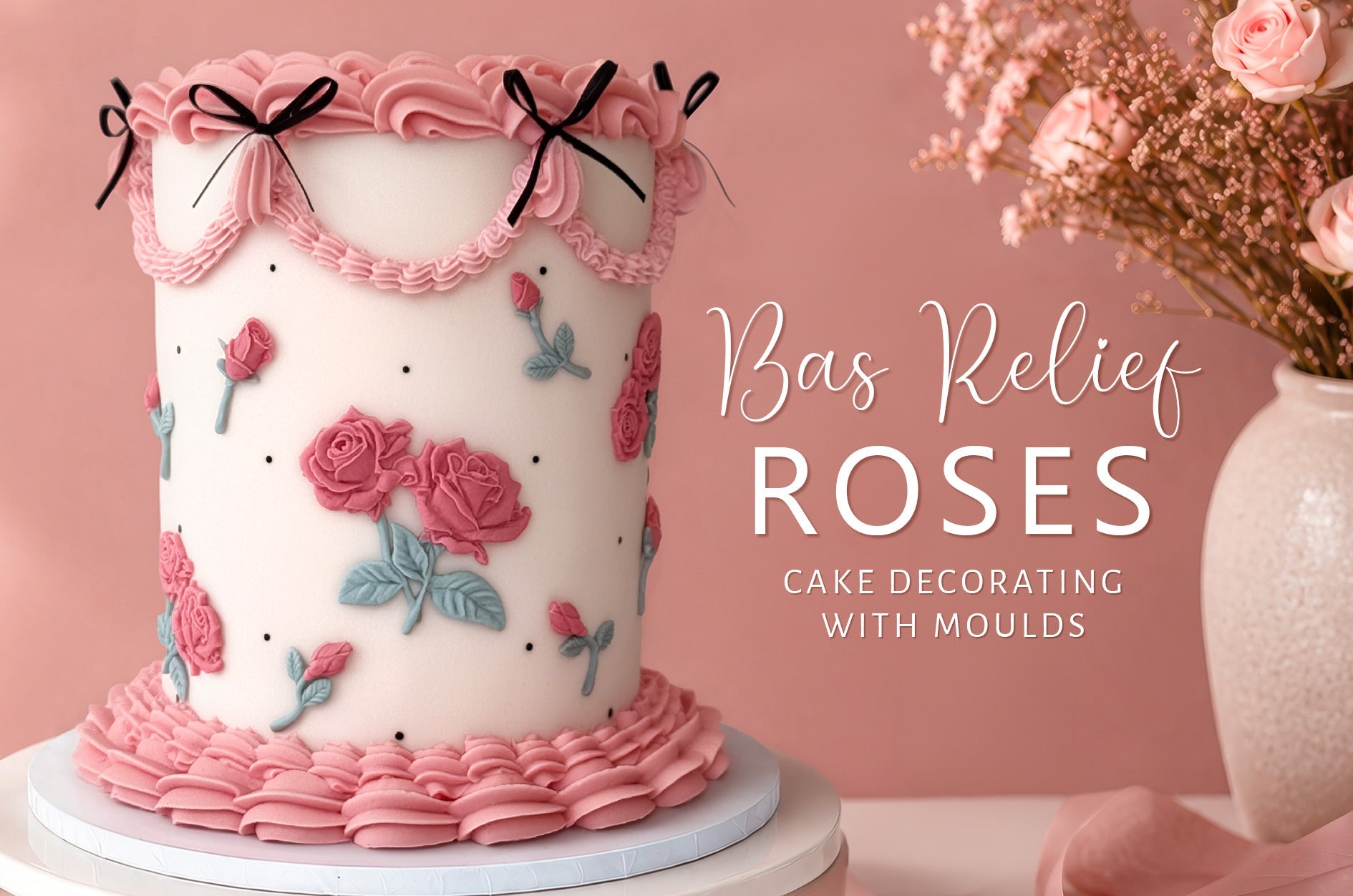 How to Decorate a Beautiful Vintage Rose Cake