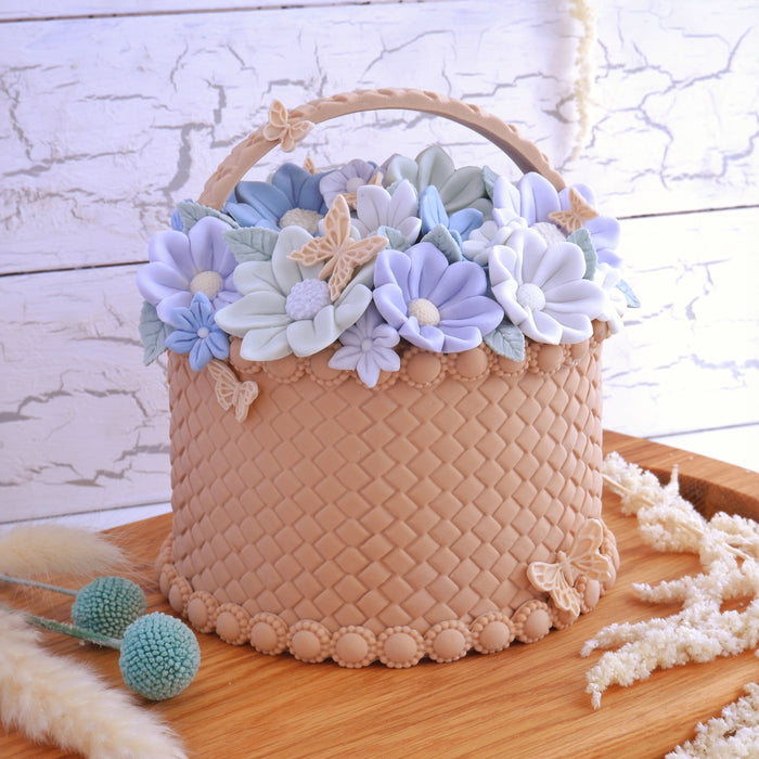 Make a Spring Flower Basket Cake