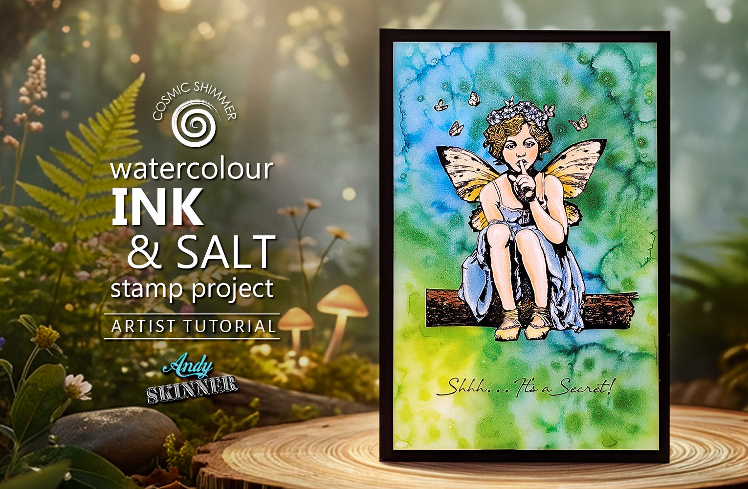 Rock Salt Background Stamp Project with Andy Skinner