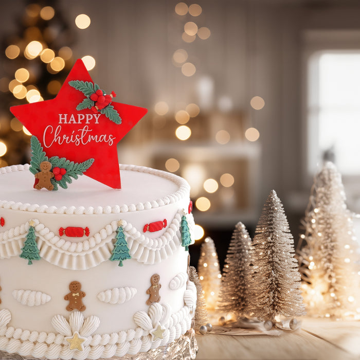 How To Decorate A Lambeth Style Christmas Cake
