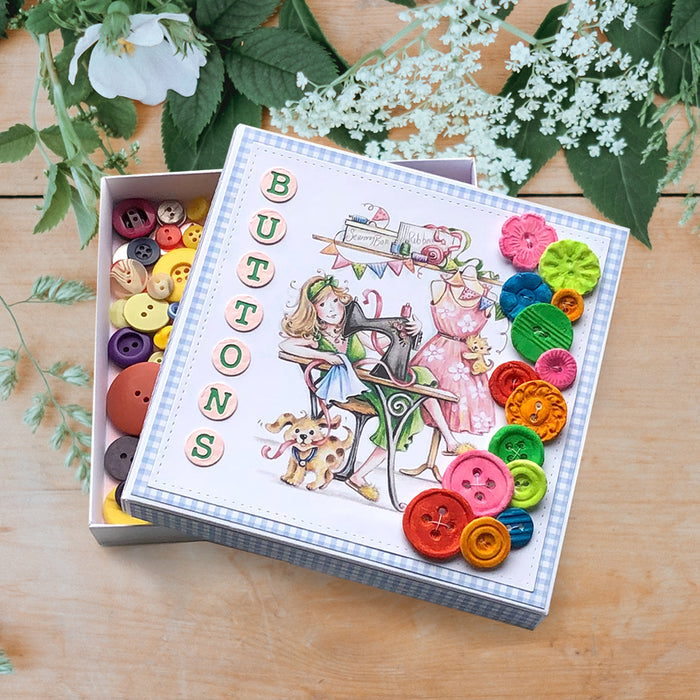 Make a Button Box with our Craftaholics Paper Craft Pad