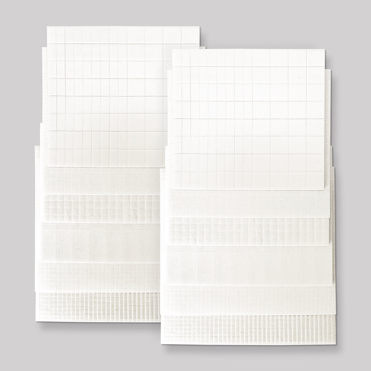 White Double-Sided Adhesive Pads Variety Pack (12 Sheets)