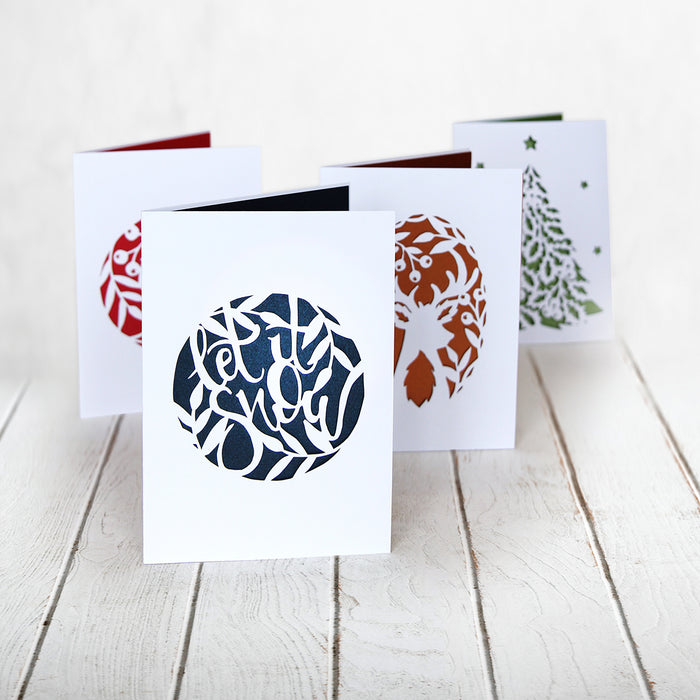 Adventures in Paper Cutting | Christmas Cards Set