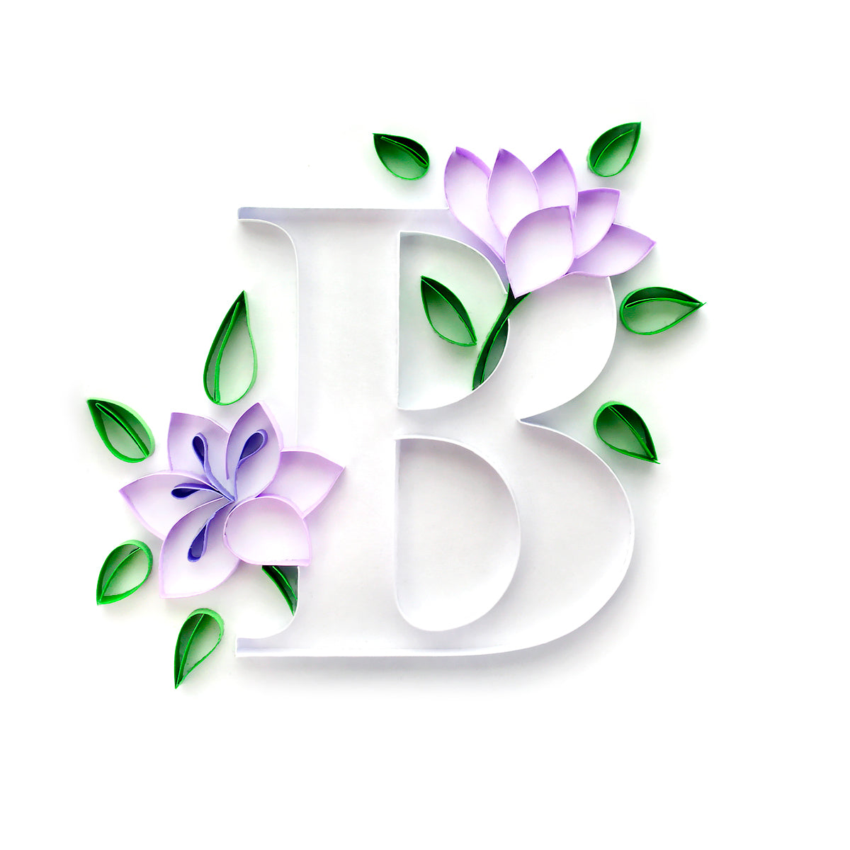 Floral Alphabet Collection Paper Quilling Template Pad