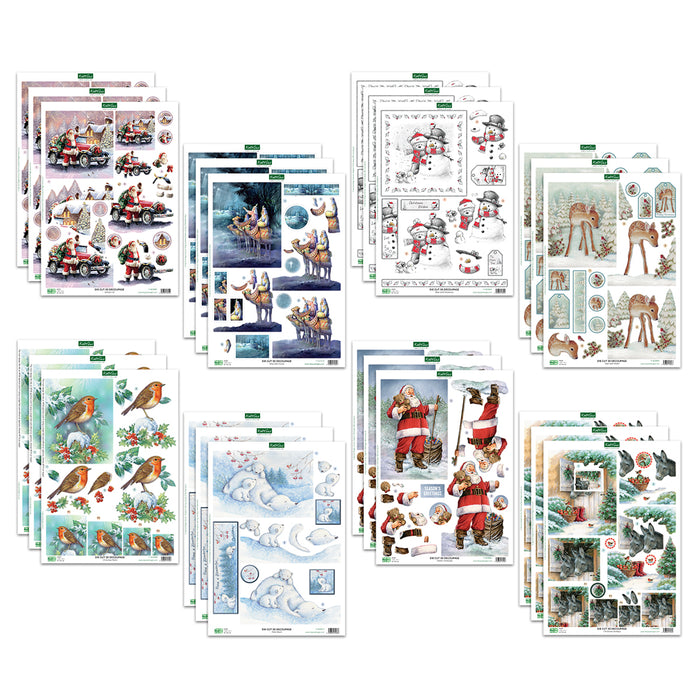 Die Cut Decoupage – Christmas Bundle (pack of 24)