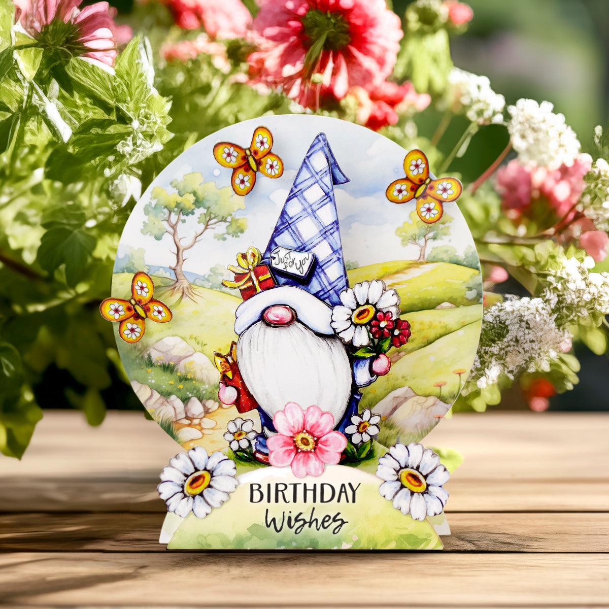 Garden Gnomes Pop Up Card Making Kit