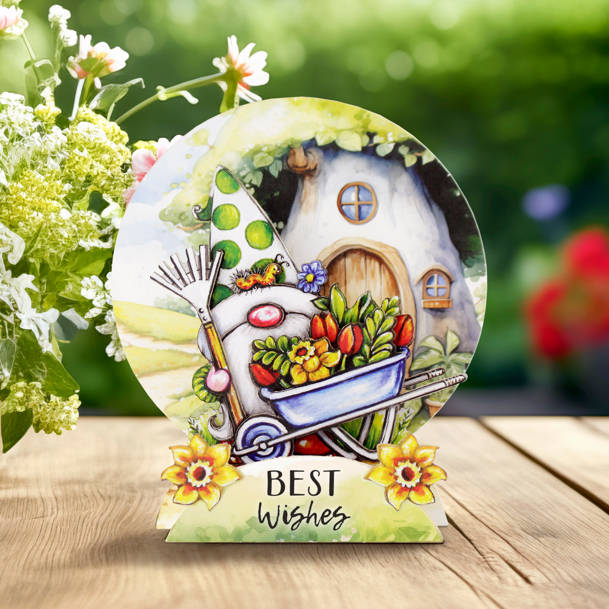 Garden Gnomes Pop Up Card Making Kit