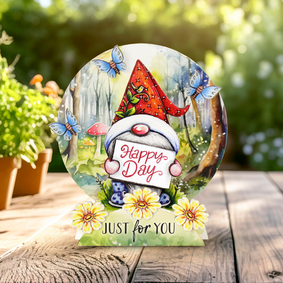 Garden Gnomes Pop Up Card Making Kit