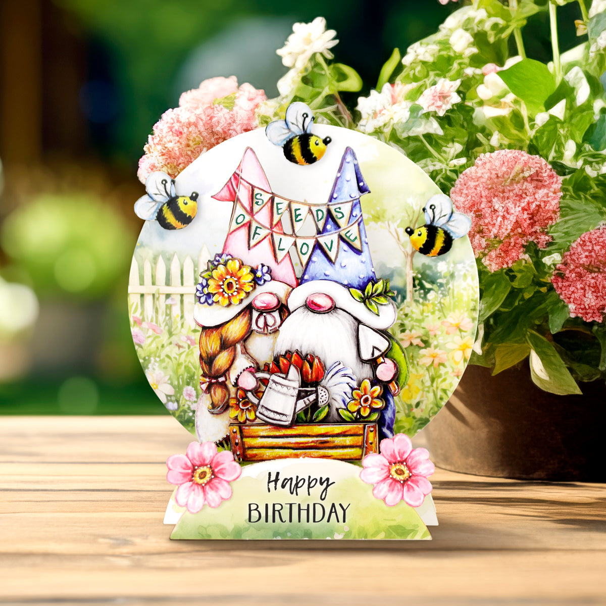 Garden Gnomes Pop Up Card Making Kit