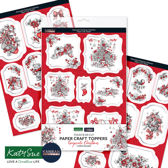 Kanban Crafts Greyscale Christmas Collection