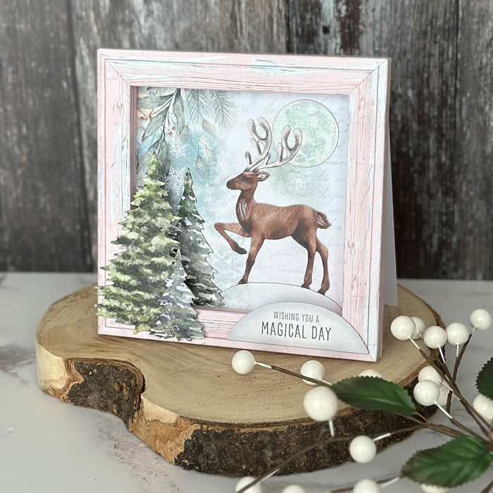 Watercolour Christmas Animals, Die-Cut Pop Up Cards