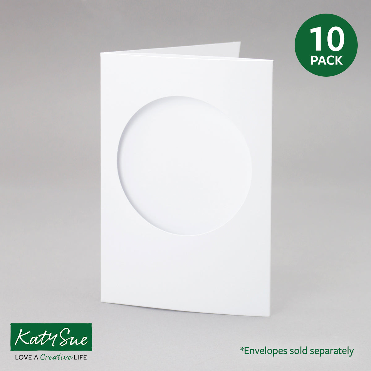 White Circle Aperture Cards 104x152mm (pack of 10)