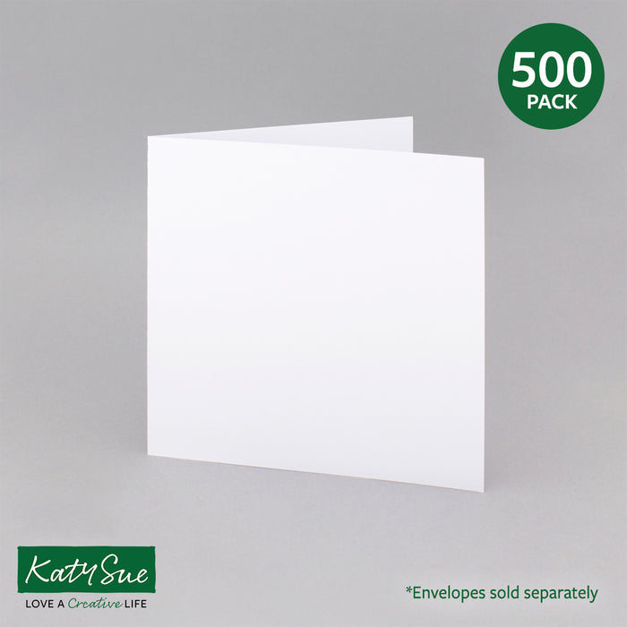 White Single Fold Cards 300gsm 144x144mm (pack of 500)