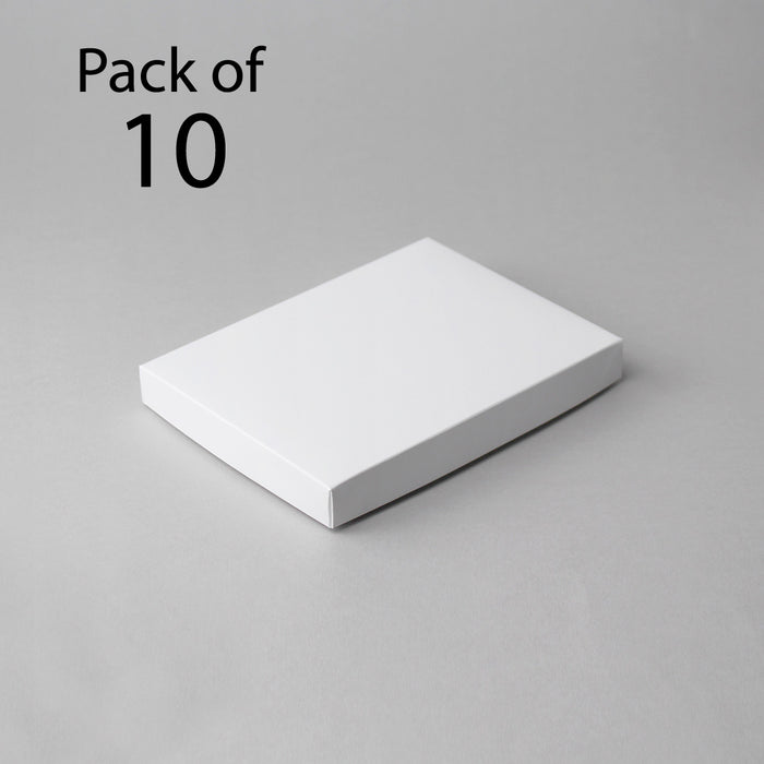 5x7 Classic White Card Boxes (Pack of 10)