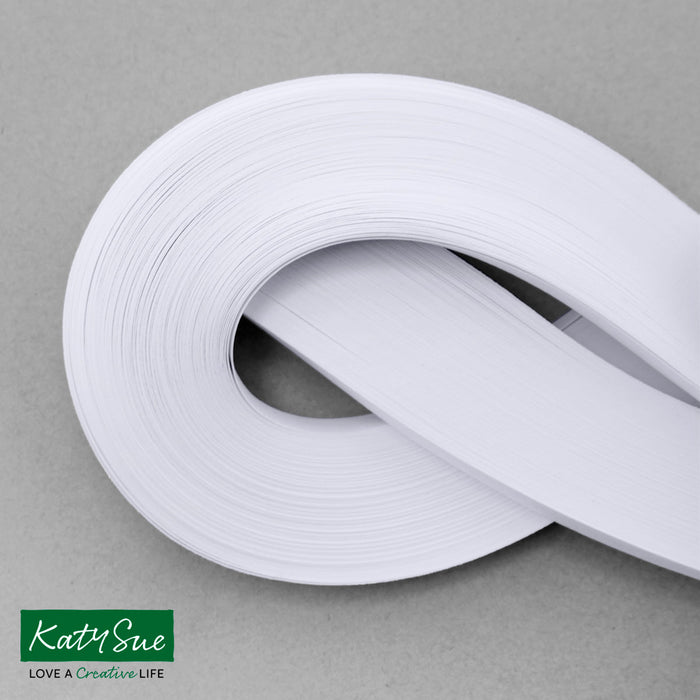 Ultra White 10mm Single Colour Quilling Strips (pack of 100)