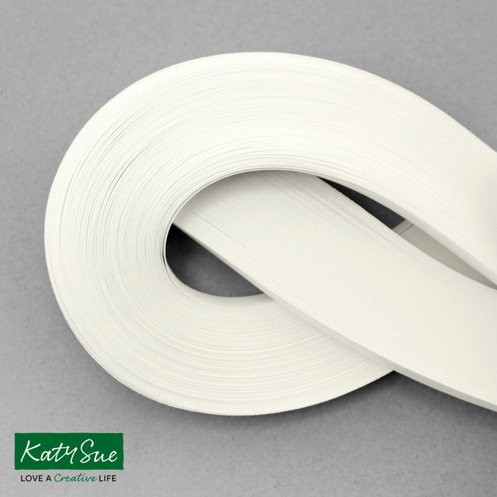 Brilliant White 10mm Single Colour Quilling Strips (pack of 100)