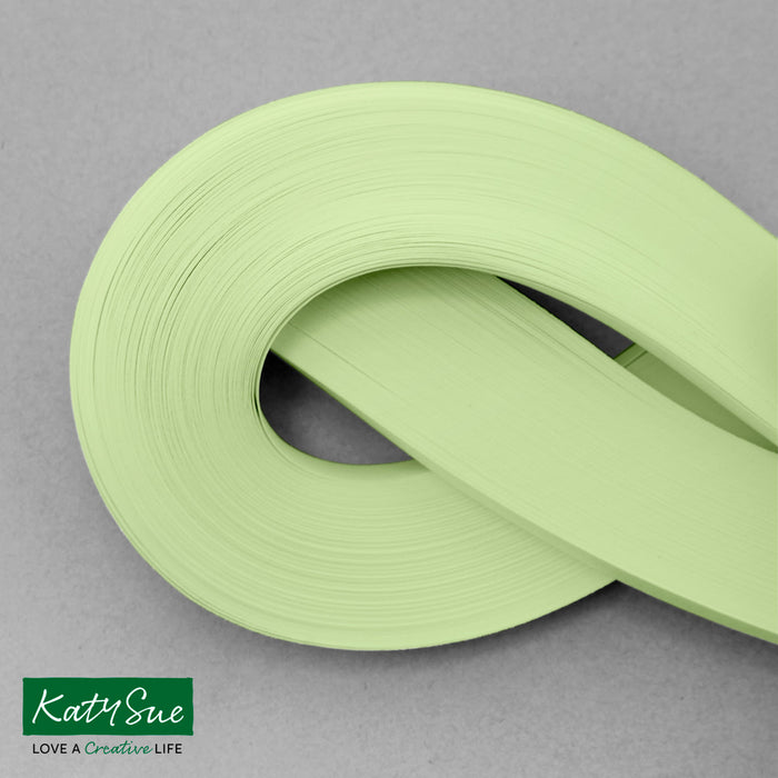 Pastel Green 10mm Single Colour Quilling Strips (pack of 100)
