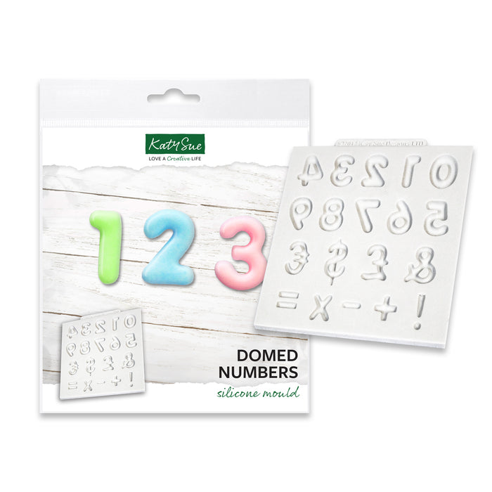 Domed Alphabet & Numbers Moulds Bundle