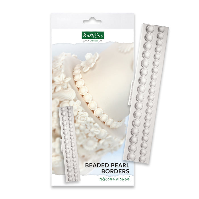 Beaded Pearl Borders Silicone Mould