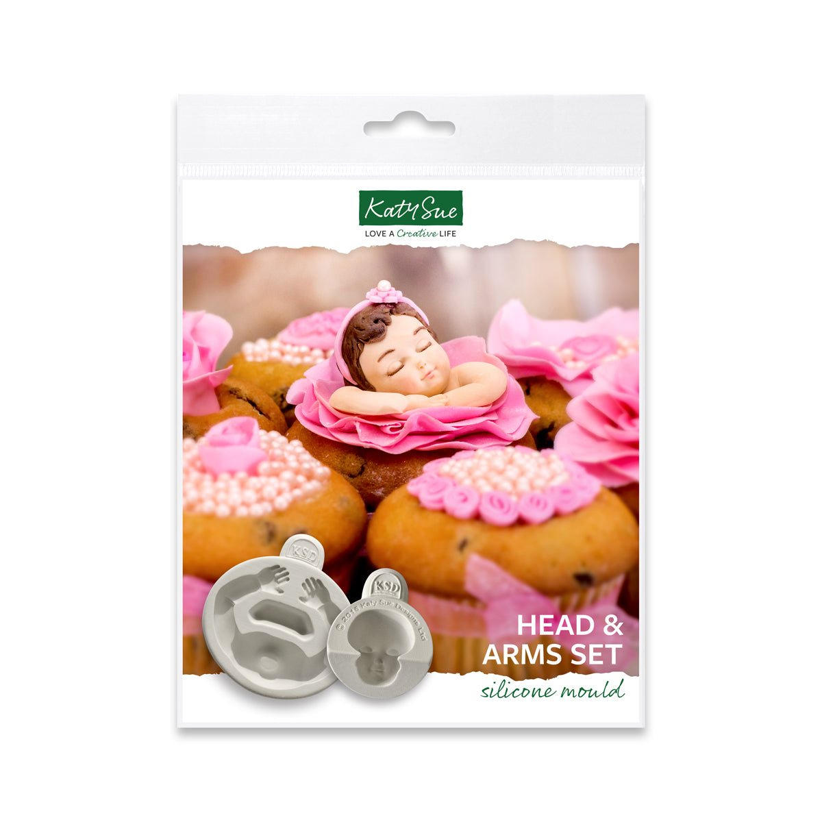 Head and Arms Silicone Mould Set of 2