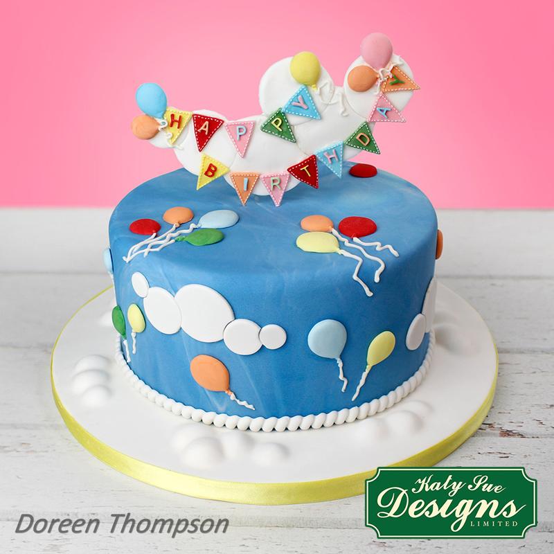 CD - Alphabet bunting cake decorating mould