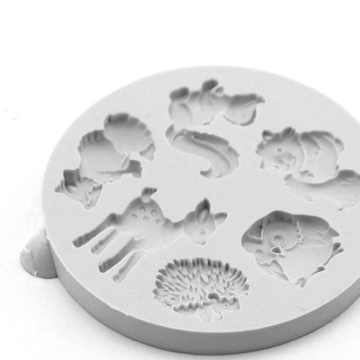 Miniature Forest Animals Silicone Mould