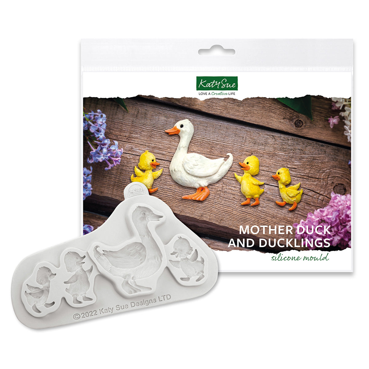 Mother Duck and Ducklings Silicone Mould