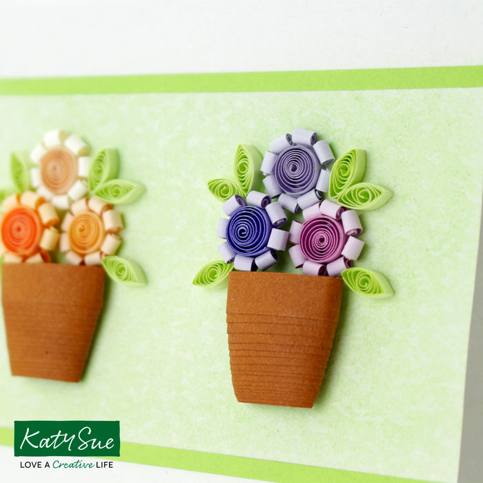 Miniature Flower Pots Quilling Kit
