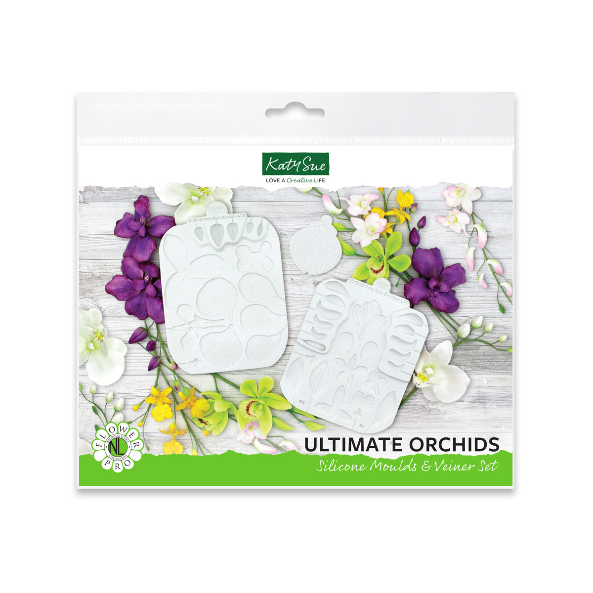 Flower Pro Ultimate Orchids Silicone Moulds and Veiner Set