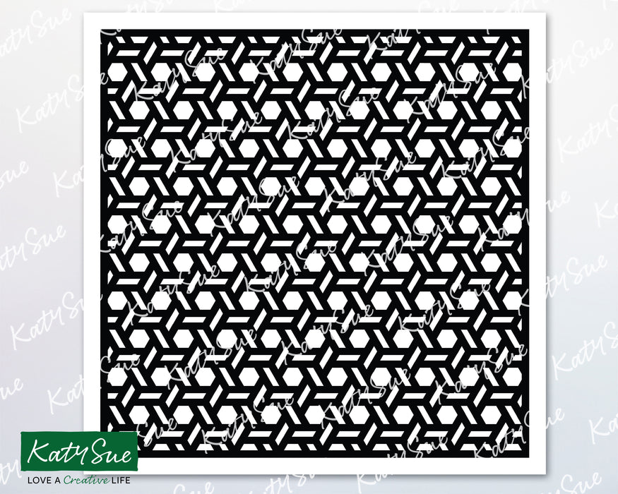 Geometric Weave Stencil | Digital Cutting File