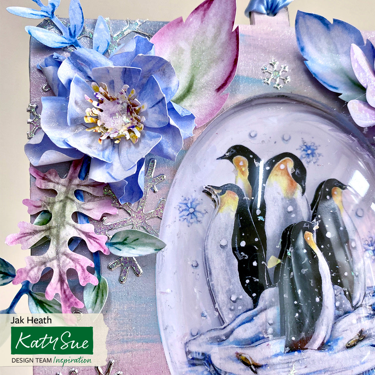 Icy Watercolour Die Cut Flowers & Leaves, 12 sheets