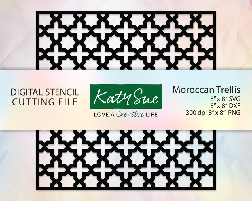 Moroccan Trellis Stencil | Digital Cutting File