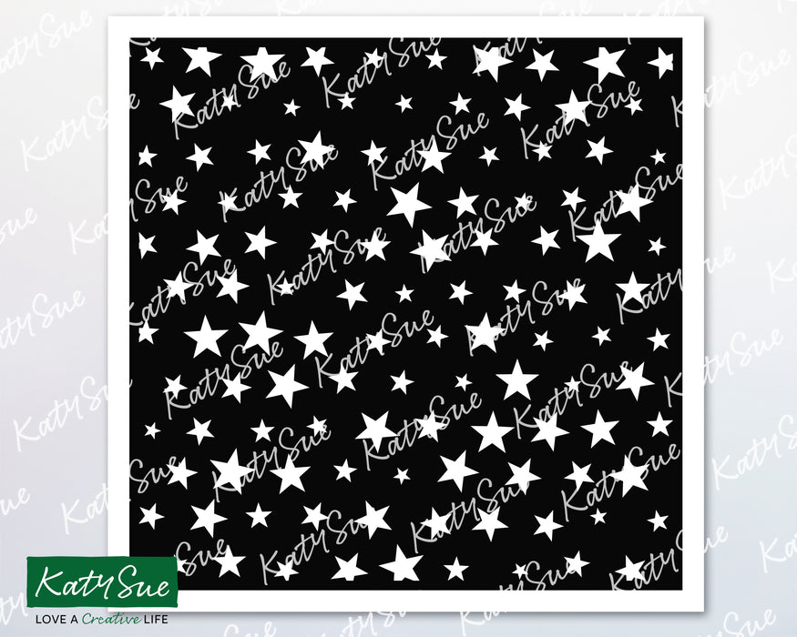 Random Stars Stencil | Digital Cutting File