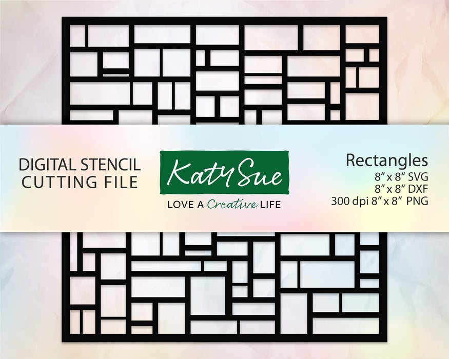 Rectangles Stencil | Digital Cutting File