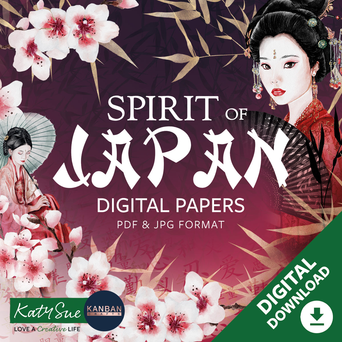 Spirit of Japan Digital Papers Collection