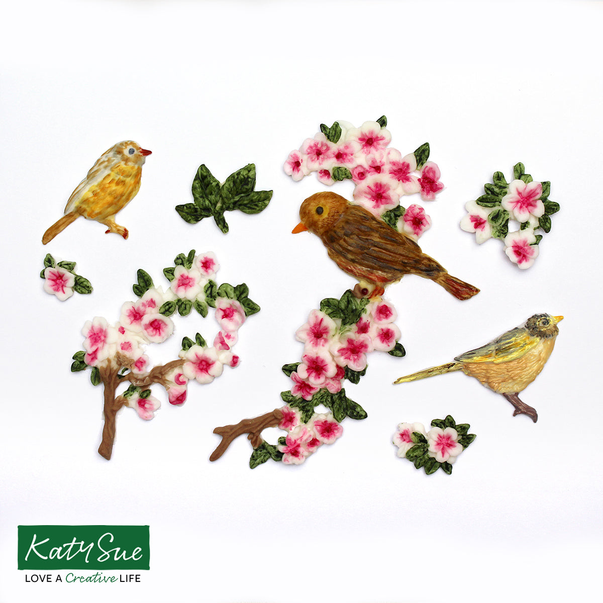 Blossoms & Birds Silicone Mould