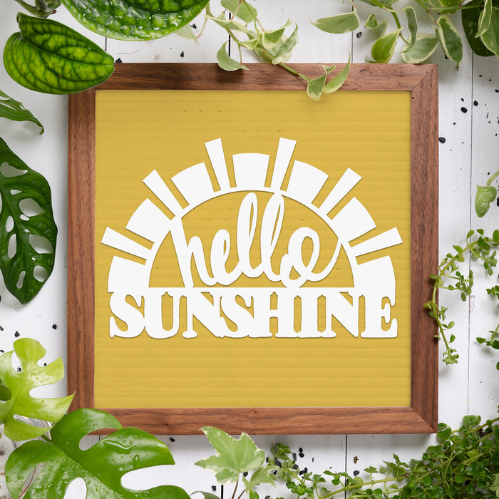 Hello Sunshine Paper Cutting Digital Template