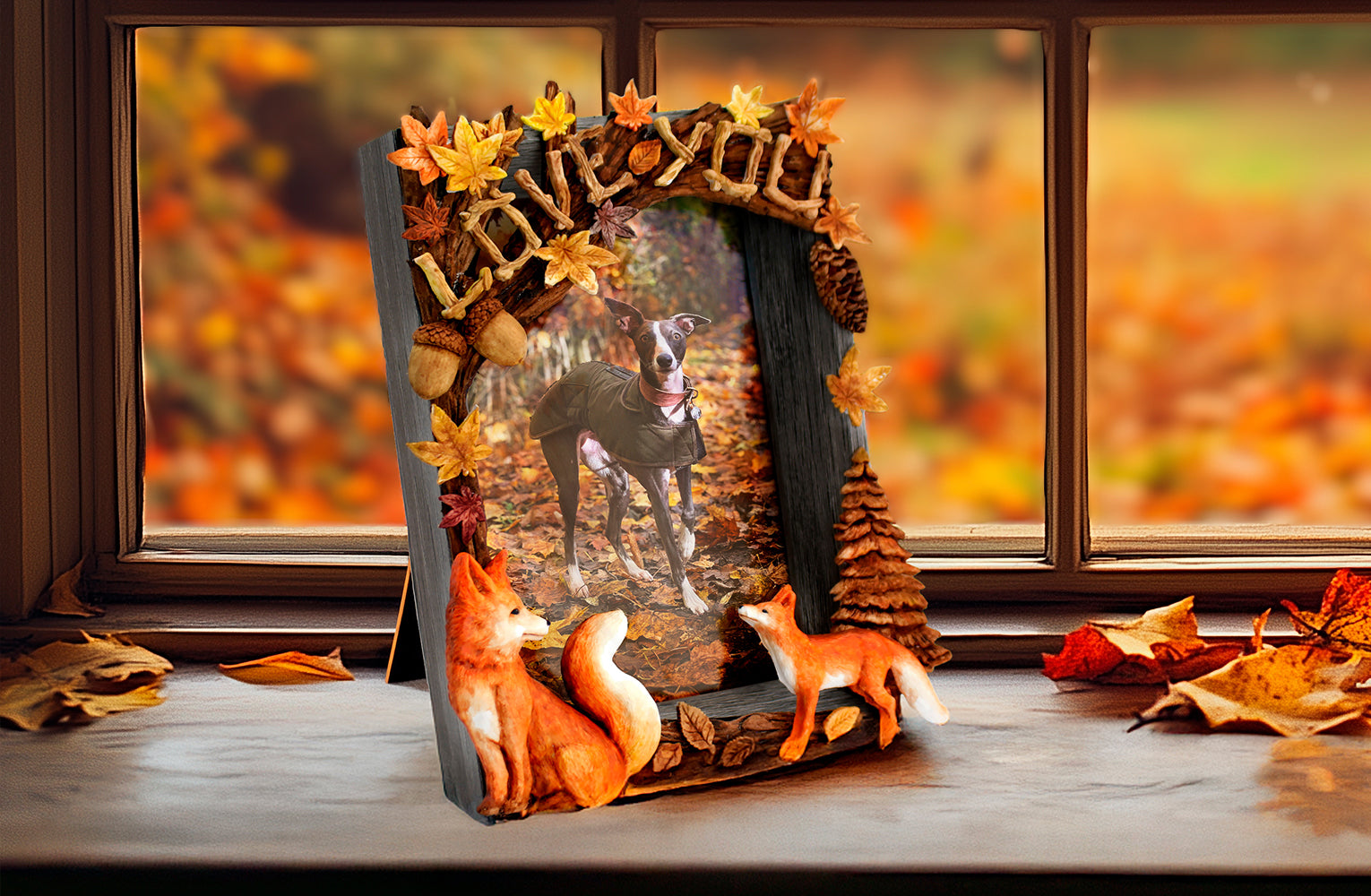 Decorate a Rustic Woodland Frame: Autumn Clay Crafting