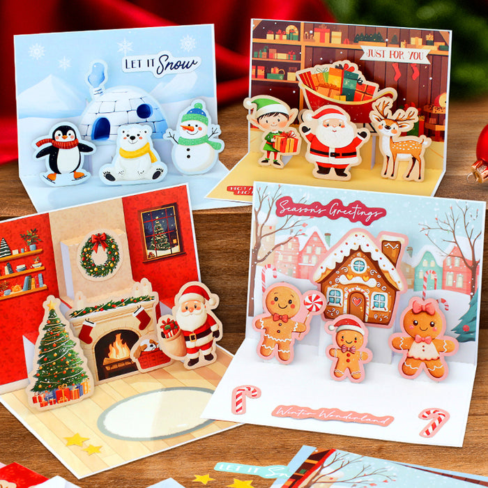 Santa & Friends Pop Up Christmas Card Making Kit