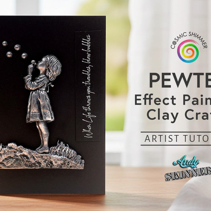 'Blowing Bubbles' Metallic Dry Brush Pewter Effect | Clay Crafts Tutorial with Andy Skinner