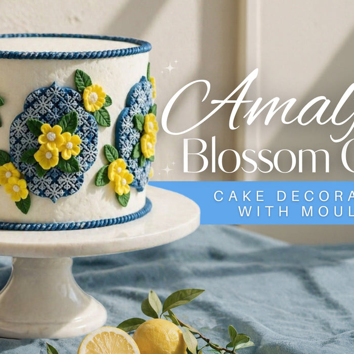 Decorate a Mediterranean style cake using moulds