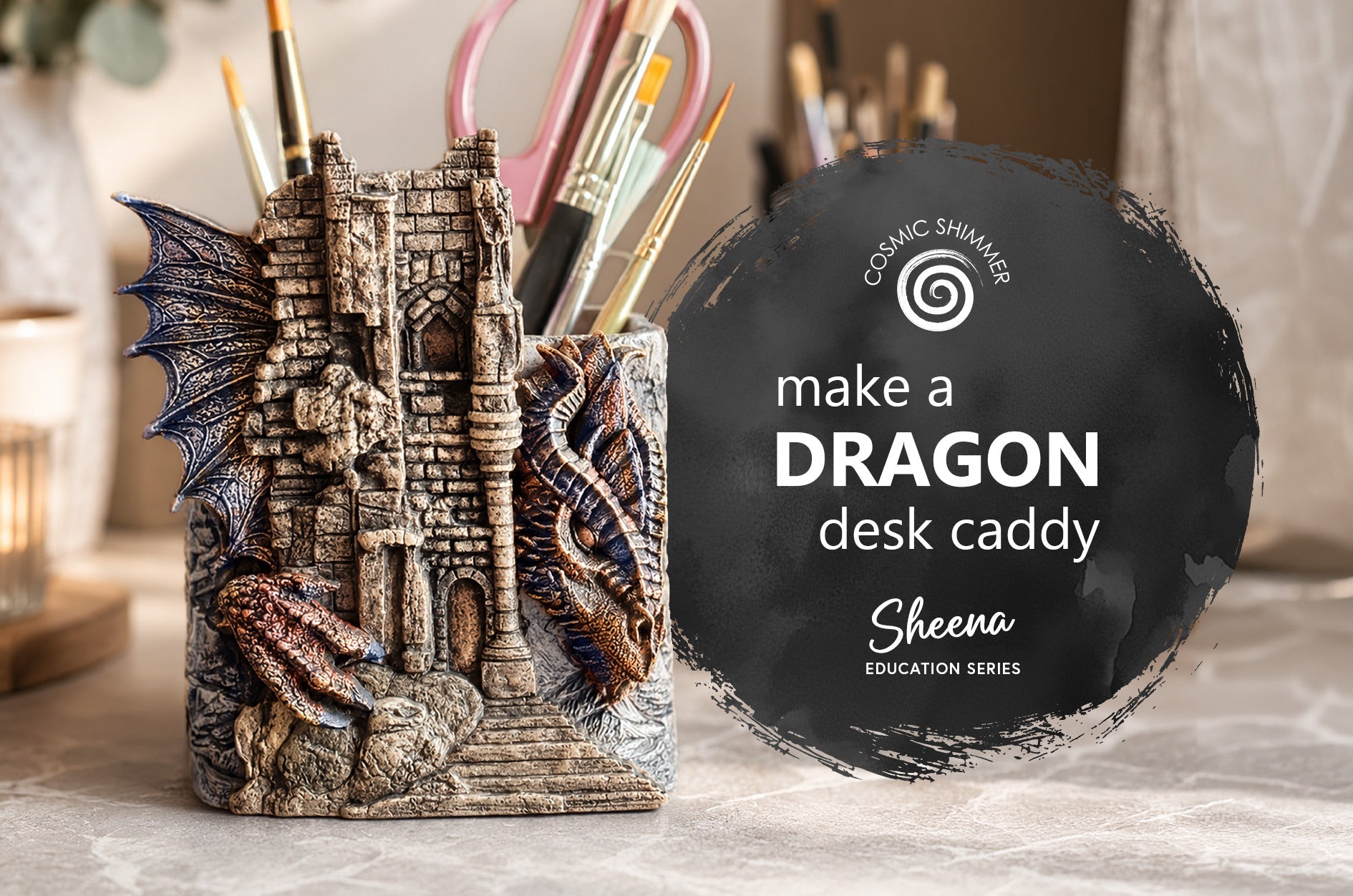 Make a Dragon Desk Caddy