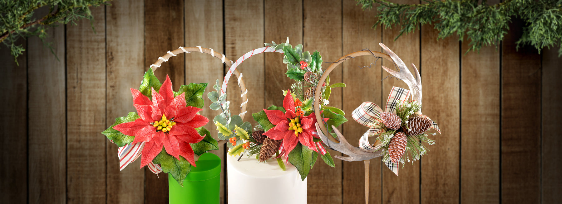 Learn how to make Christmas cake toppers