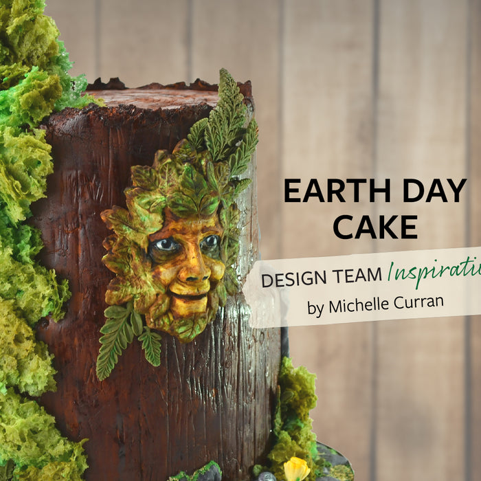 Earth Day Tree Stump Cake