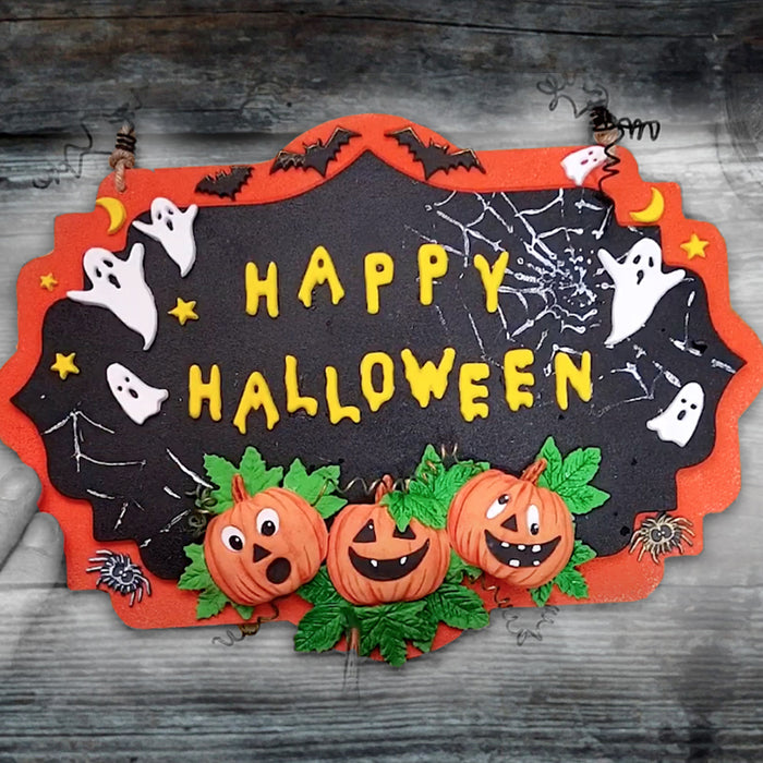 Make a CREEPY Halloween hanging sign