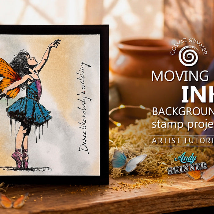 Moving Ink Background Stamp Tutorial with Andy Skinner